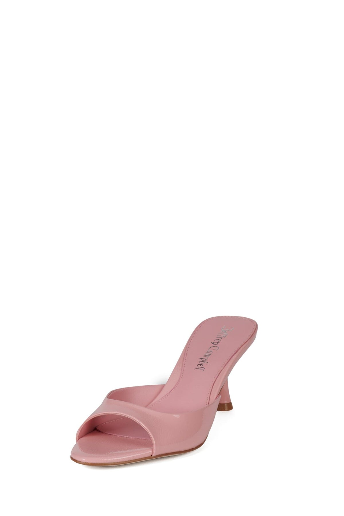 SPY-KID Jeffrey Campbell Heeled Sandal Pink Crinkle Patent _hover
