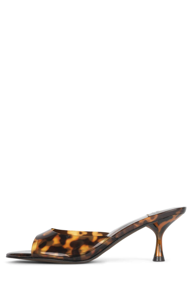 SPY-KID Jeffrey Campbell Kitten Heeled Sandal Tortoise