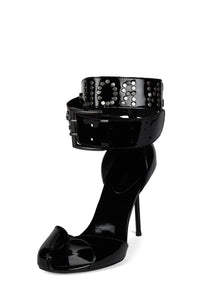 STAGE-DIVE Jeffrey Campbell Stiletto Sandal Black Patent
_hover