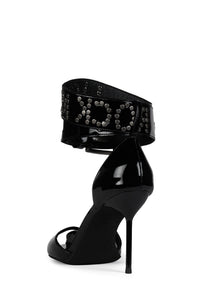 STAGE-DIVE Jeffrey Campbell Stiletto Sandal Black Patent