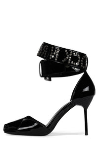 STAGE-DIVE Jeffrey Campbell Stiletto Sandal Black Patent