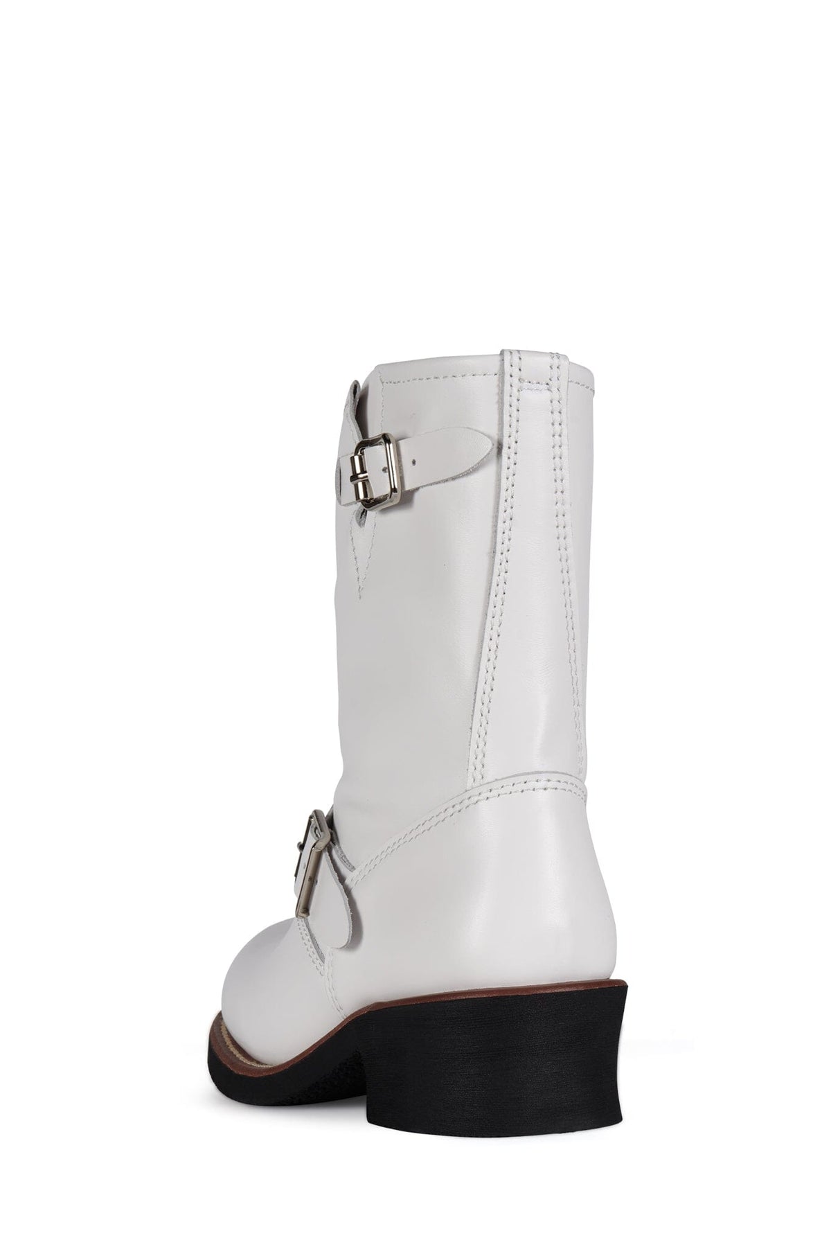 STANDOFF Jeffrey Campbell Moto Boot White