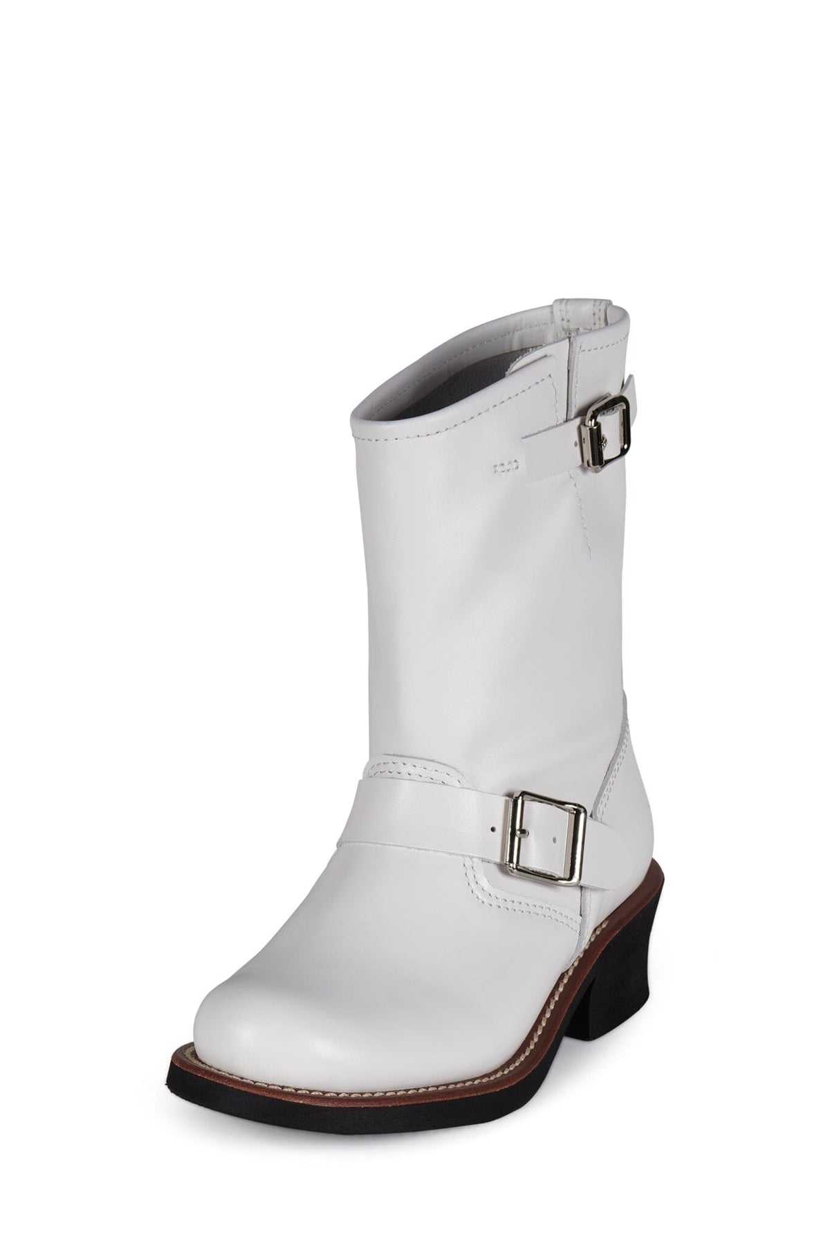 STANDOFF Jeffrey Campbell Moto Boot White