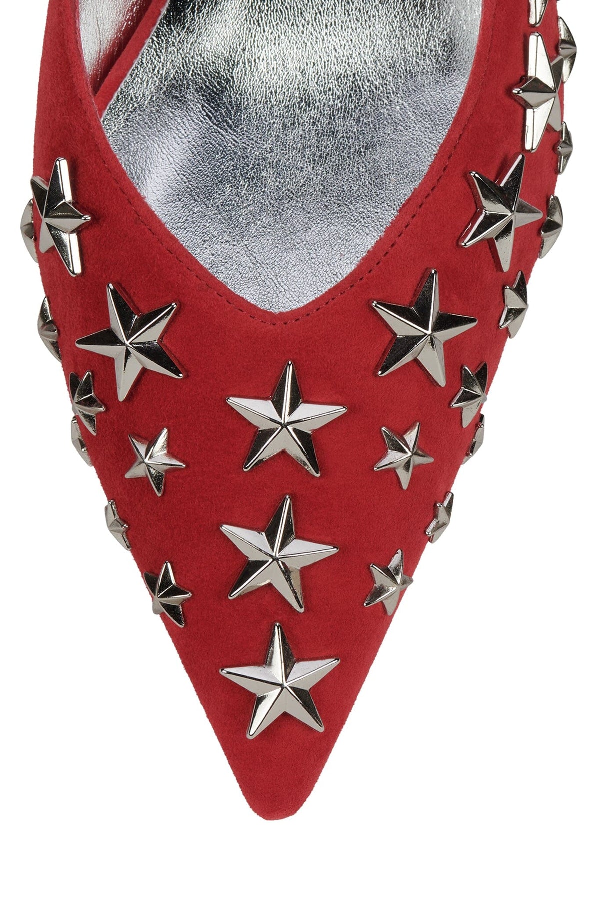 STARPOWER Red Suede Silver