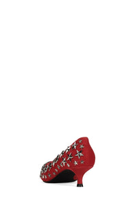 STARPOWER Red Suede Silver