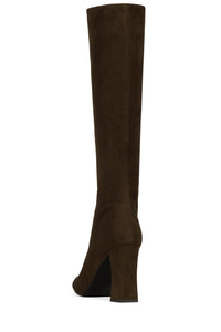 STELLER-K Knee-High Boot Brown Suede