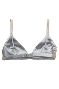 STRATEGIC TOP Jeffrey Campbell Deconstructed Triangle Top Clear Beige Combo