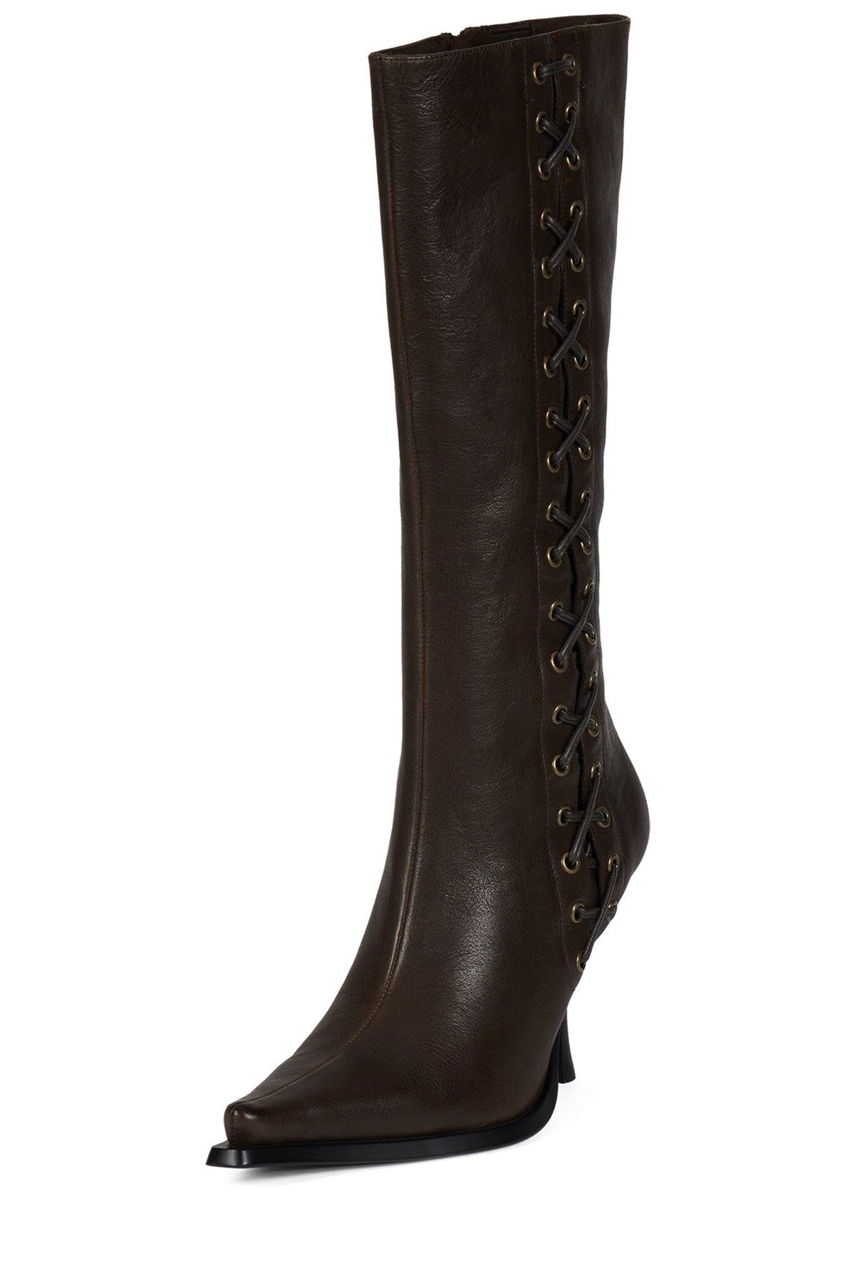 STUNNA Jeffrey Campbell Knee-High Boot Dark Brown
_hover