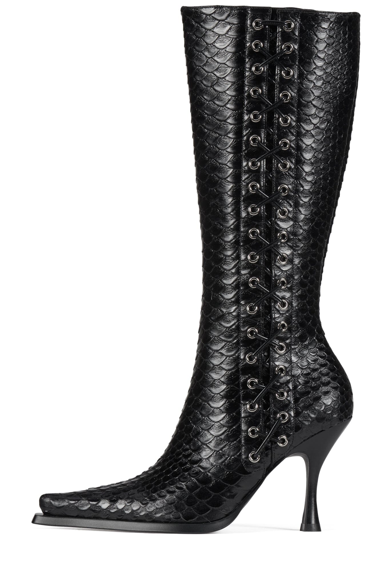 靴 Leather flare boots STUNNA Jeffrey Campbell Heeled Boot