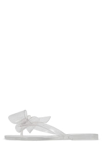 SUGARY Flat Sandal Jeffrey Campbell Clear 6 