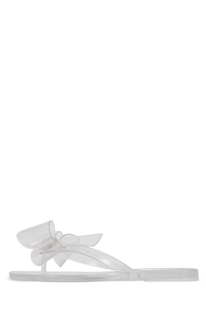 SUGARY Flat Sandal Jeffrey Campbell Clear 6 