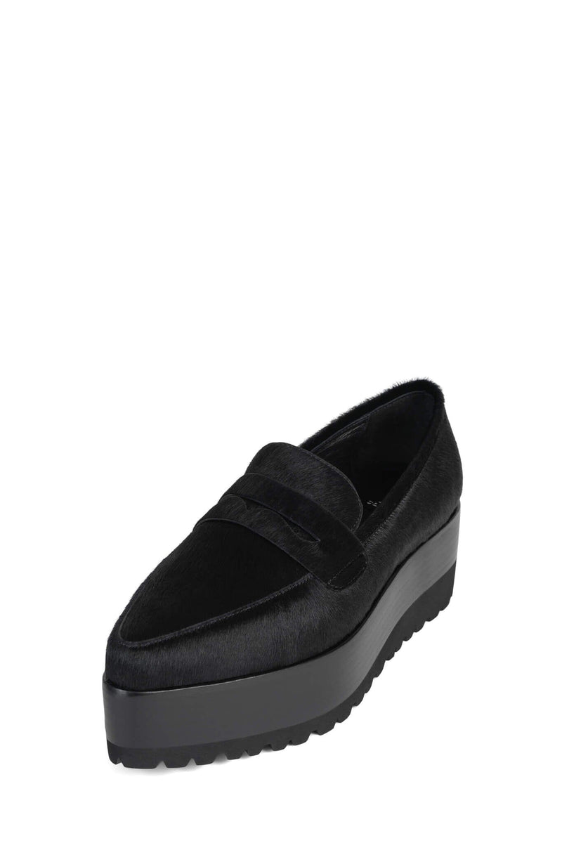 SUIT-YOU-F Jeffrey Campbell Platform Loafer Black