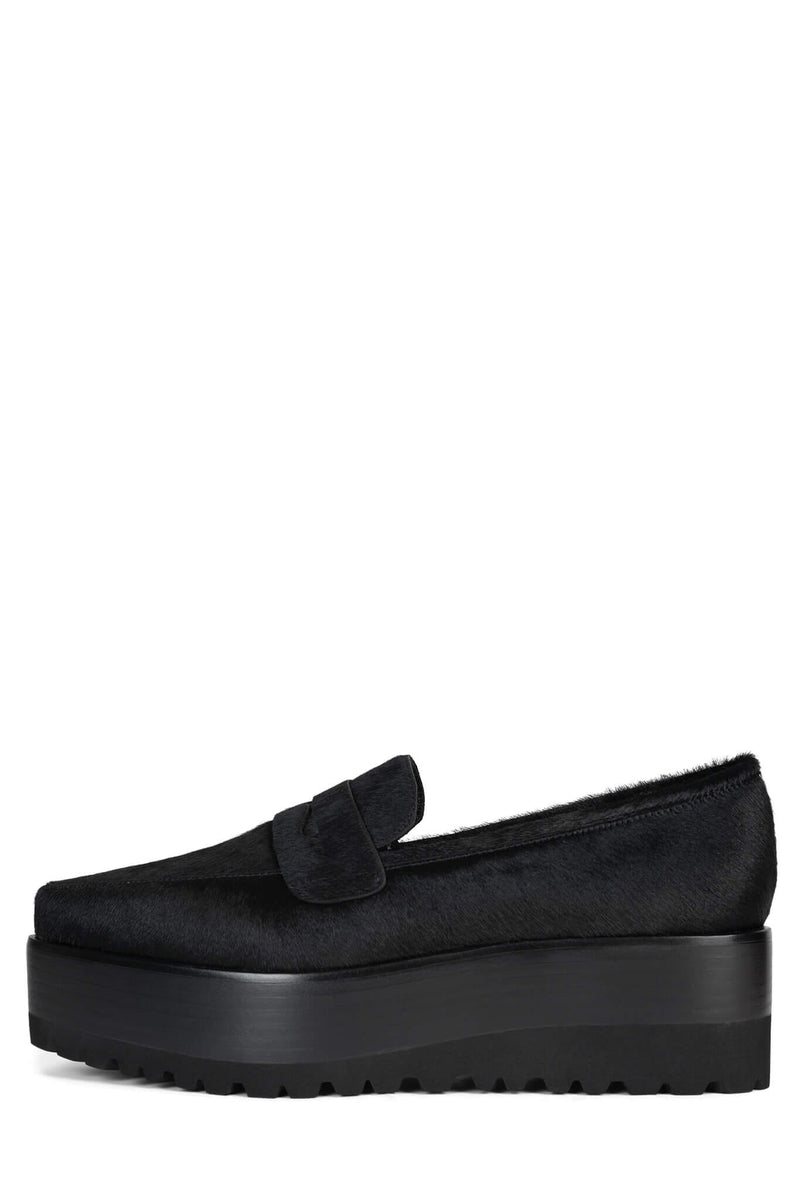 SUIT-YOU-F Jeffrey Campbell Platform Loafer Black