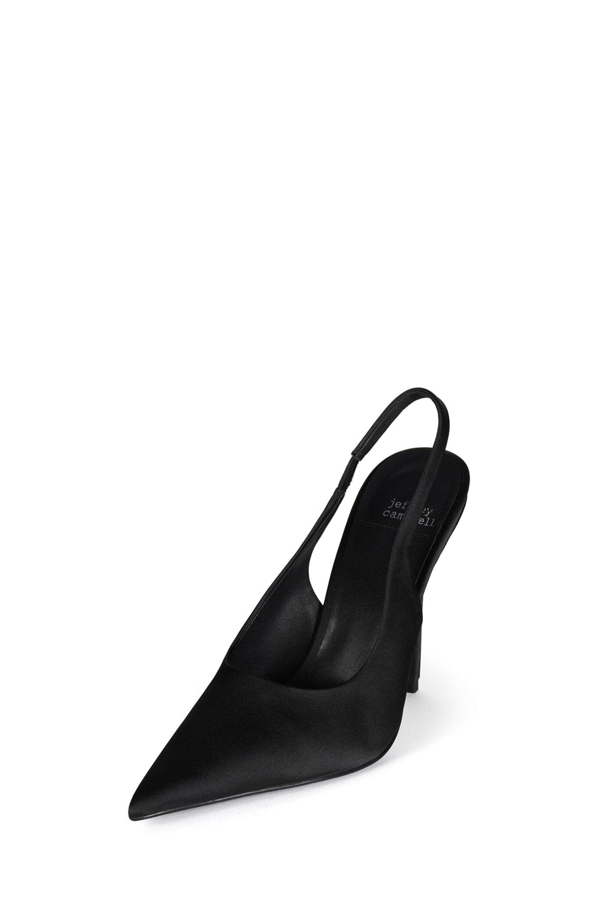 SURPASS Jeffrey Campbell Slingback Pumps Black Satin