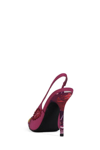 SURPASS Jeffrey Campbell Slingback Pumps Fuchsia Bad Girl Combo