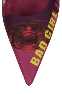 SURPASS Jeffrey Campbell Slingback Pumps Fuchsia Bad Girl Combo