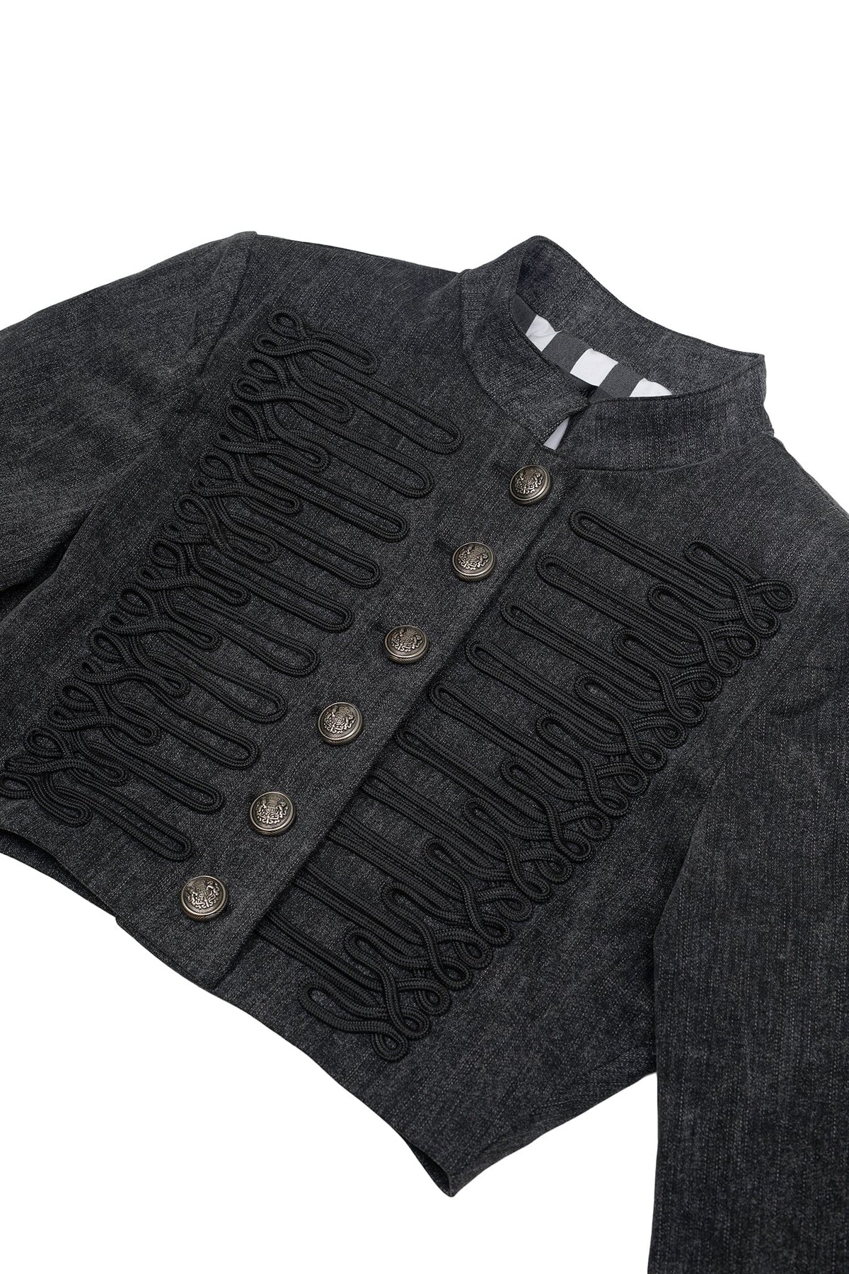 SURRENDER Jeffrey Campbell Jacket Black Washed Denim _hover