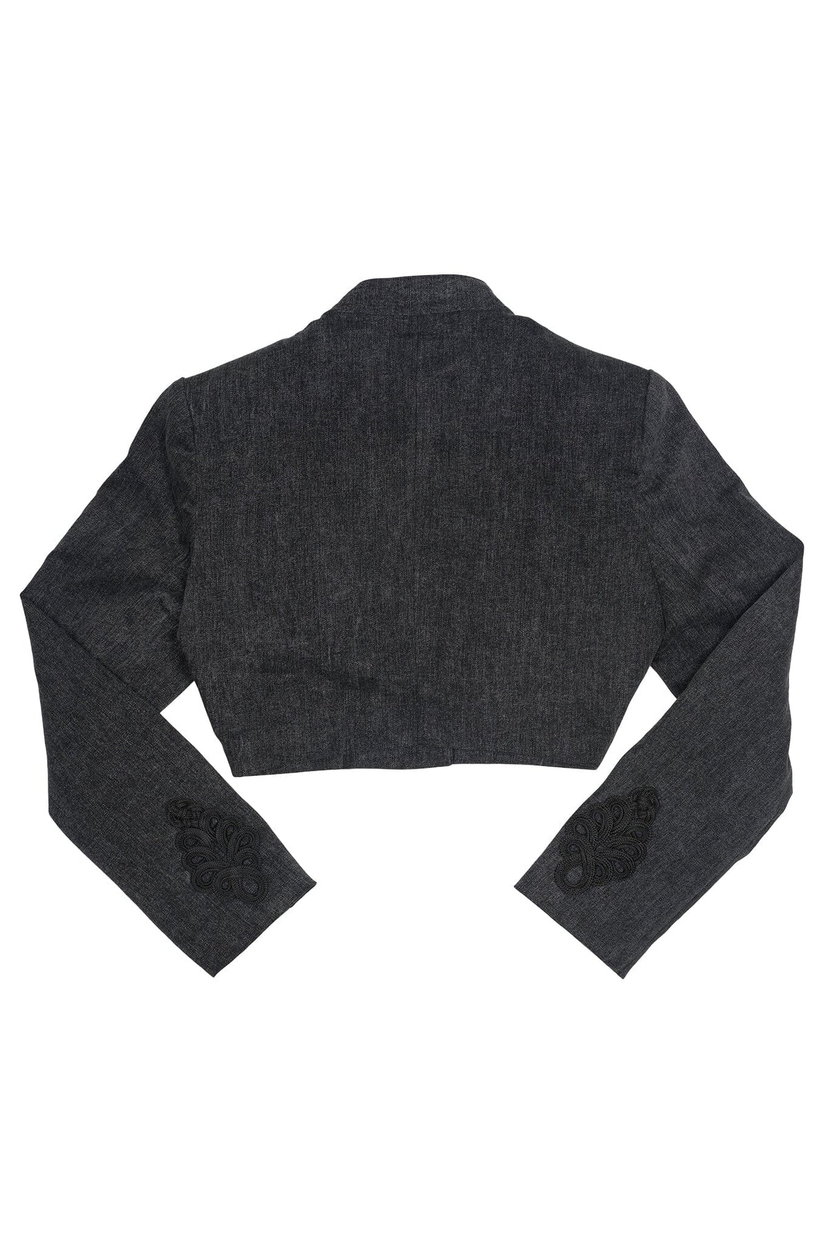 SURRENDER Jeffrey Campbell Jacket Black Washed Denim
