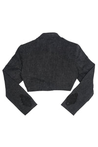 SURRENDER Jeffrey Campbell Jacket Black Washed Denim