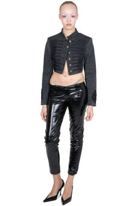 SURRENDER Jeffrey Campbell Jacket Black Washed Denim