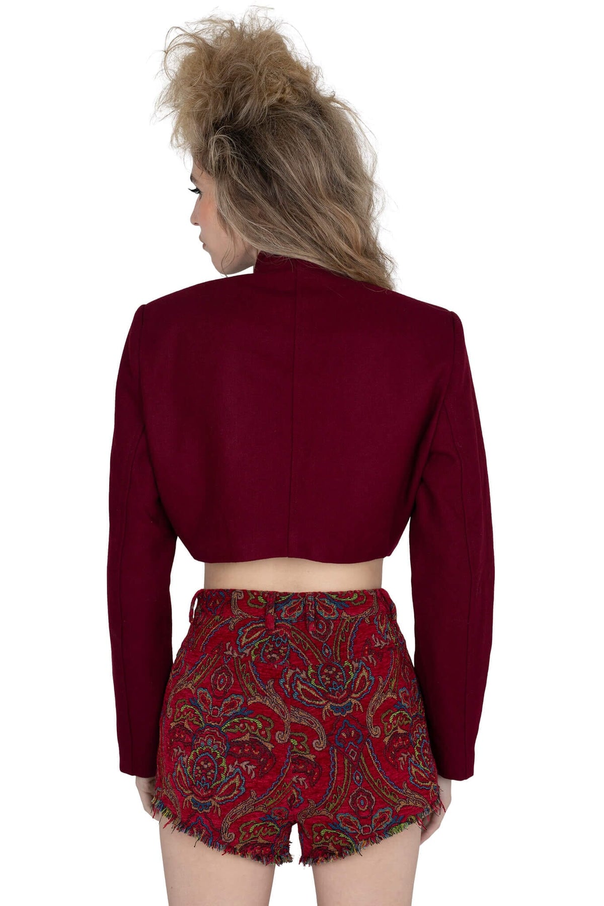 SURRENDER Jeffrey Campbell Jacket Wine