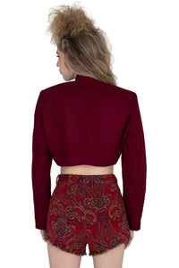 SURRENDER Jeffrey Campbell Jacket Wine