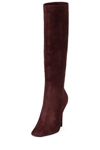 SUSANNA-K Heeled Boot Wine Suede _hover