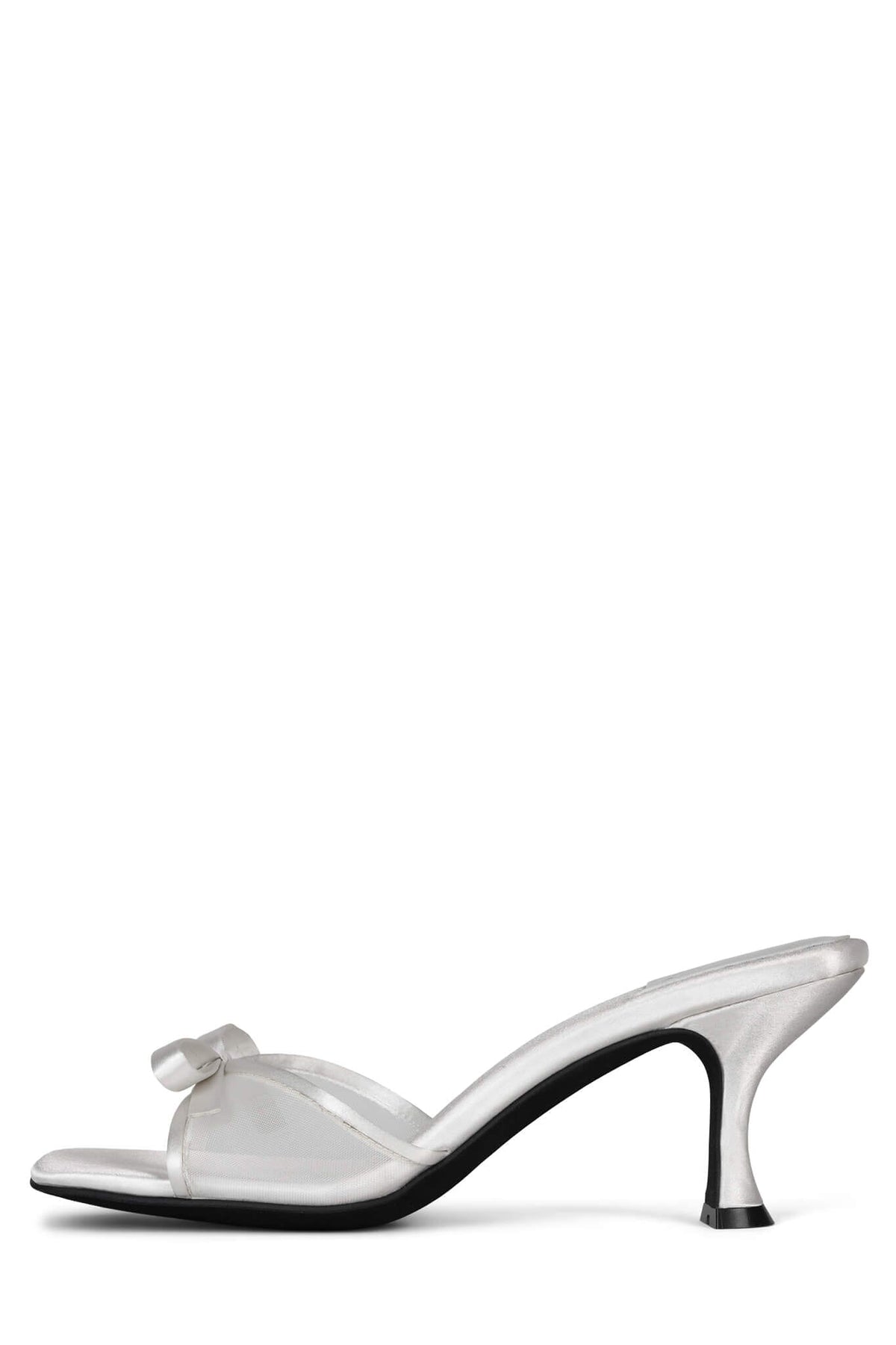 SWEET-ON-U Heeled Sandal YYH White Satin Combo 6 