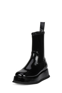 SYNTH Jeffrey Campbell Boot Black Crinkle _hover