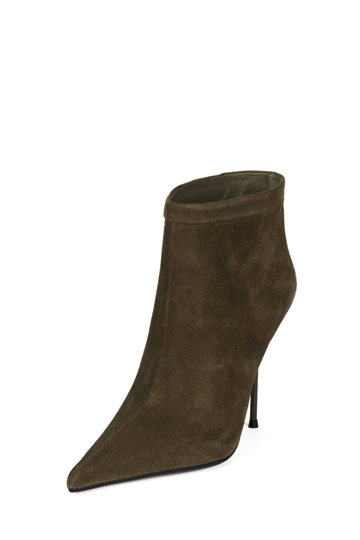 TAKE-IT Stiletto Bootie Olive Suede _hover