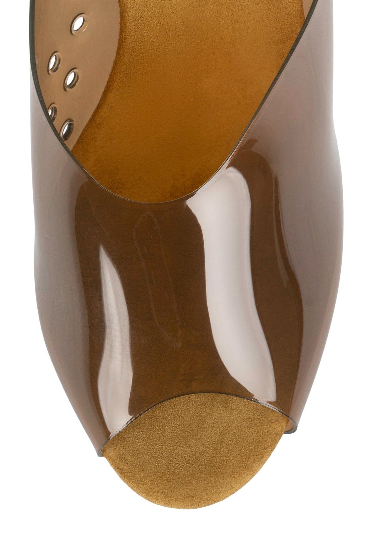 TEXTING-V Heeled Sandal Camel Suede Combo 