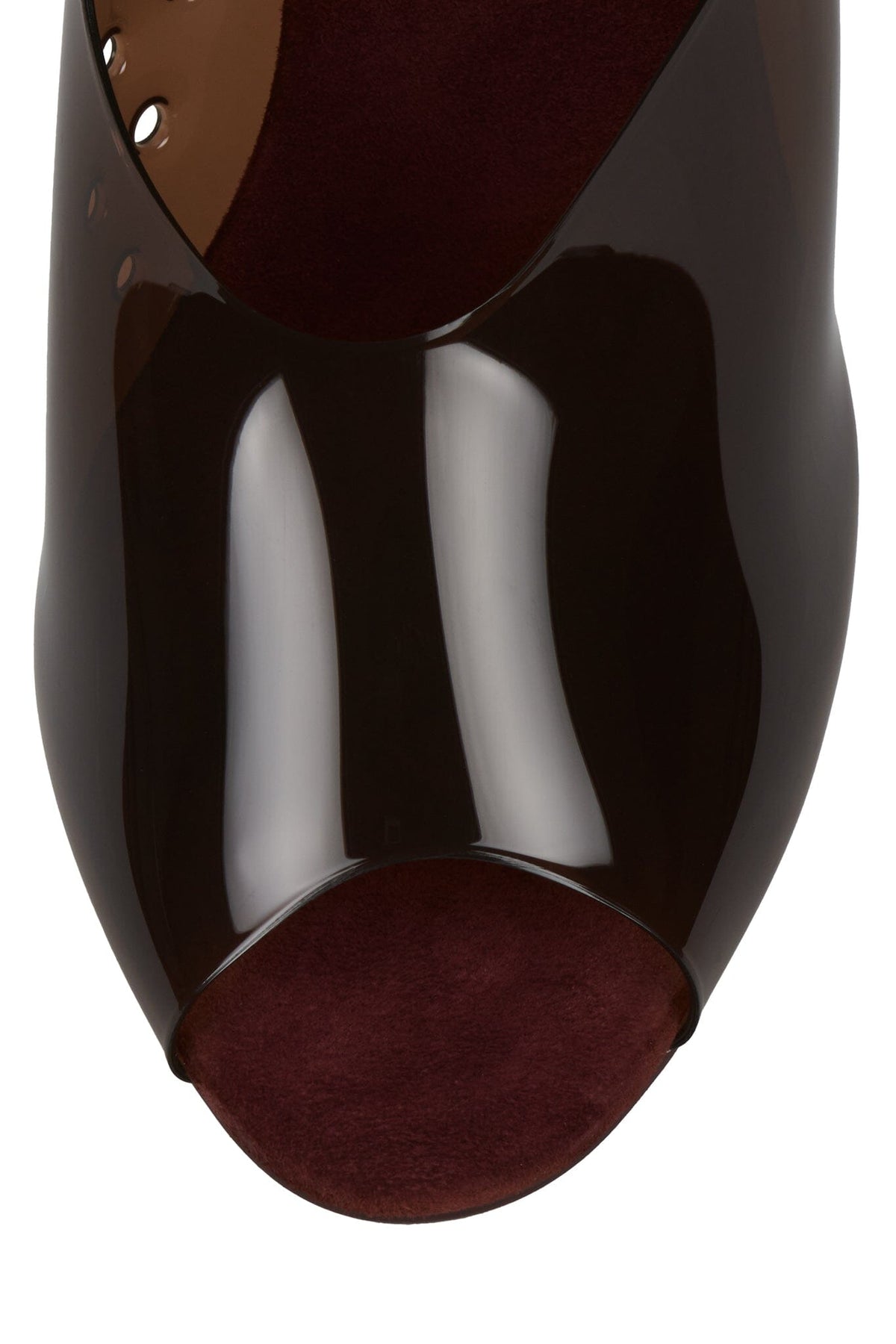 TEXTING-V Heeled Sandal Wine Suede Combo