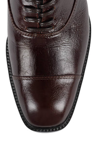 THATCH Jeffrey Campbell Heeled Oxford Coffee Crinkle
