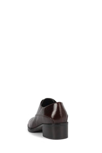THATCH Jeffrey Campbell Heeled Oxford Coffee Crinkle