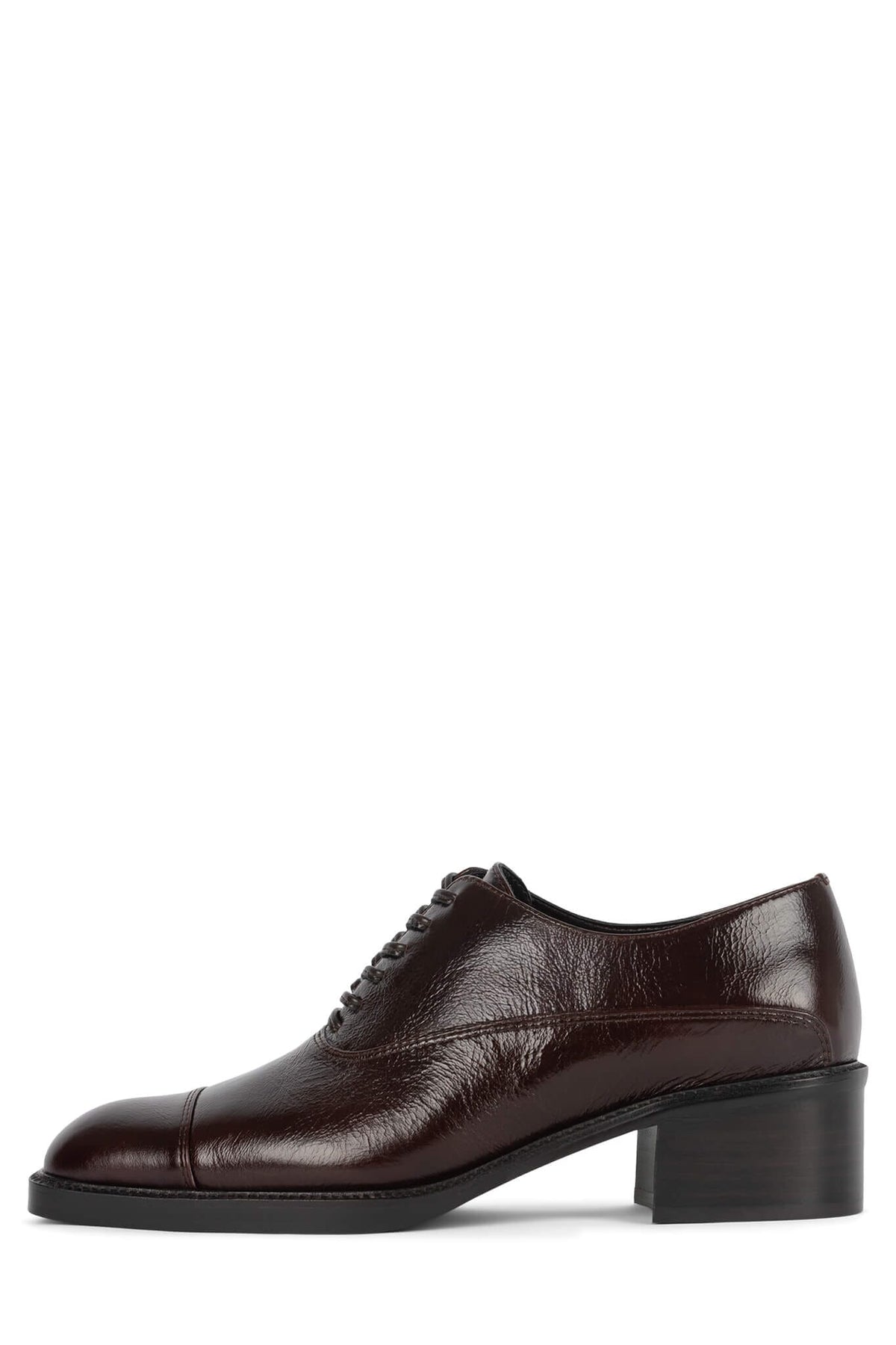 THATCH Jeffrey Campbell Heeled Oxford Coffee Crinkle