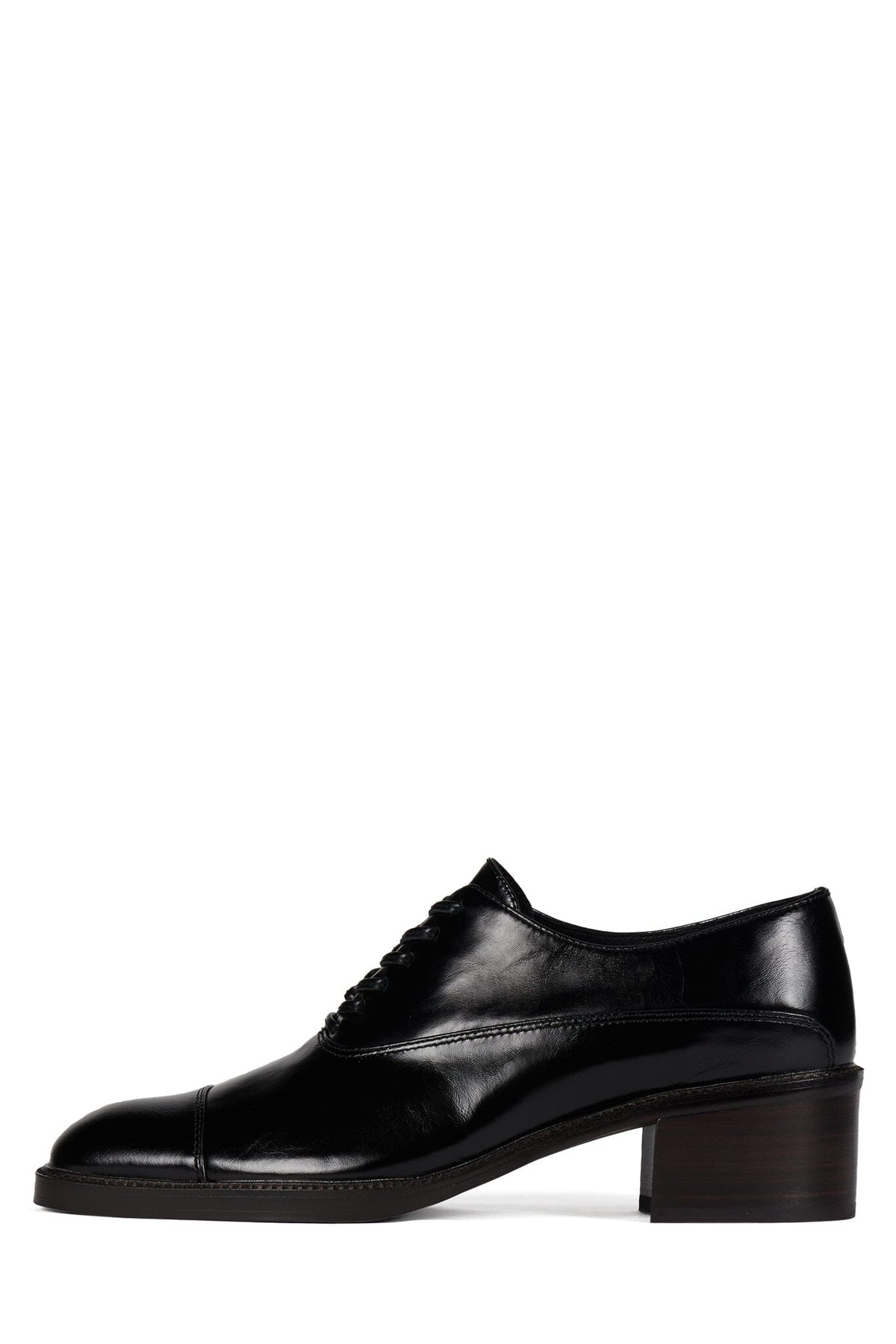THATCH Jeffrey Campbell Heeled Oxford Black Crinkle