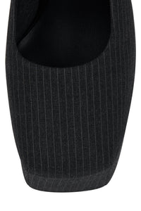 THE-DRAMA Jeffrey Campbell Platform Pump Dark Grey Pinstripe