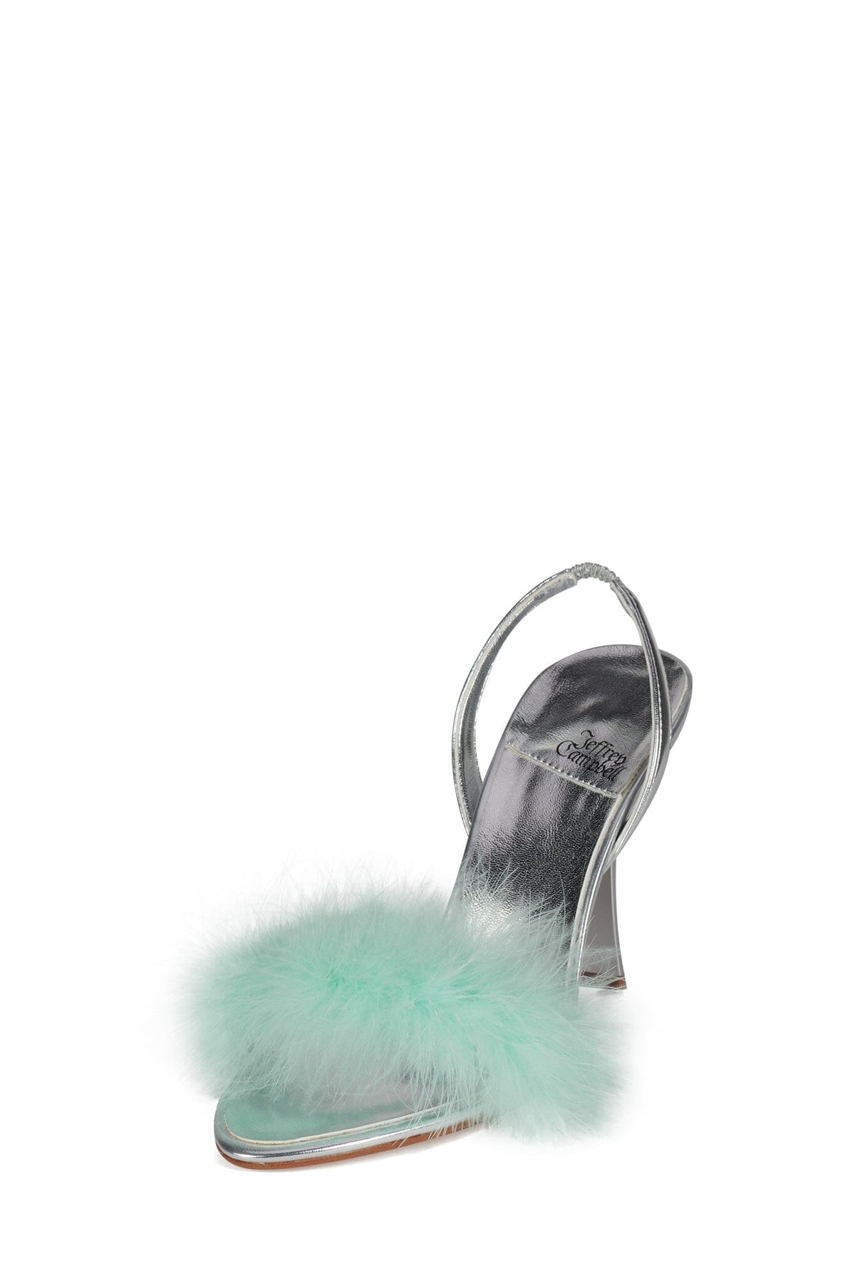 THE-FRUG Jeffrey Campbell Slingback Sandal Silver Mint Combo
_hover