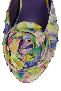 THE-GARDEN Purple Multi Floral
