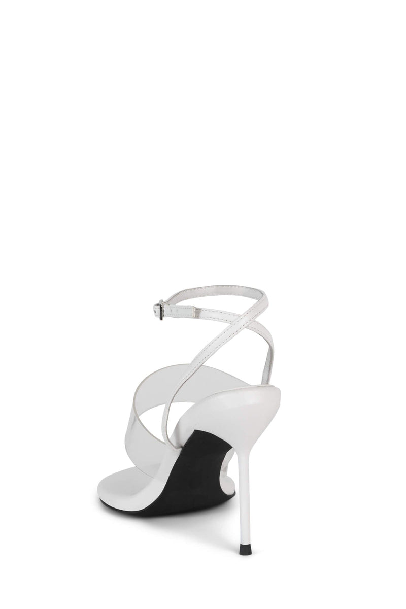 THE-GROOM Stiletto Sandal White Silver