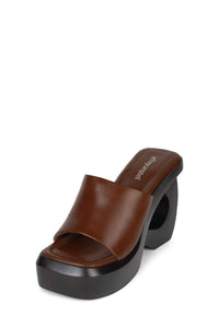 THE-IDOL Jeffrey Campbell Platform Sandals Tan