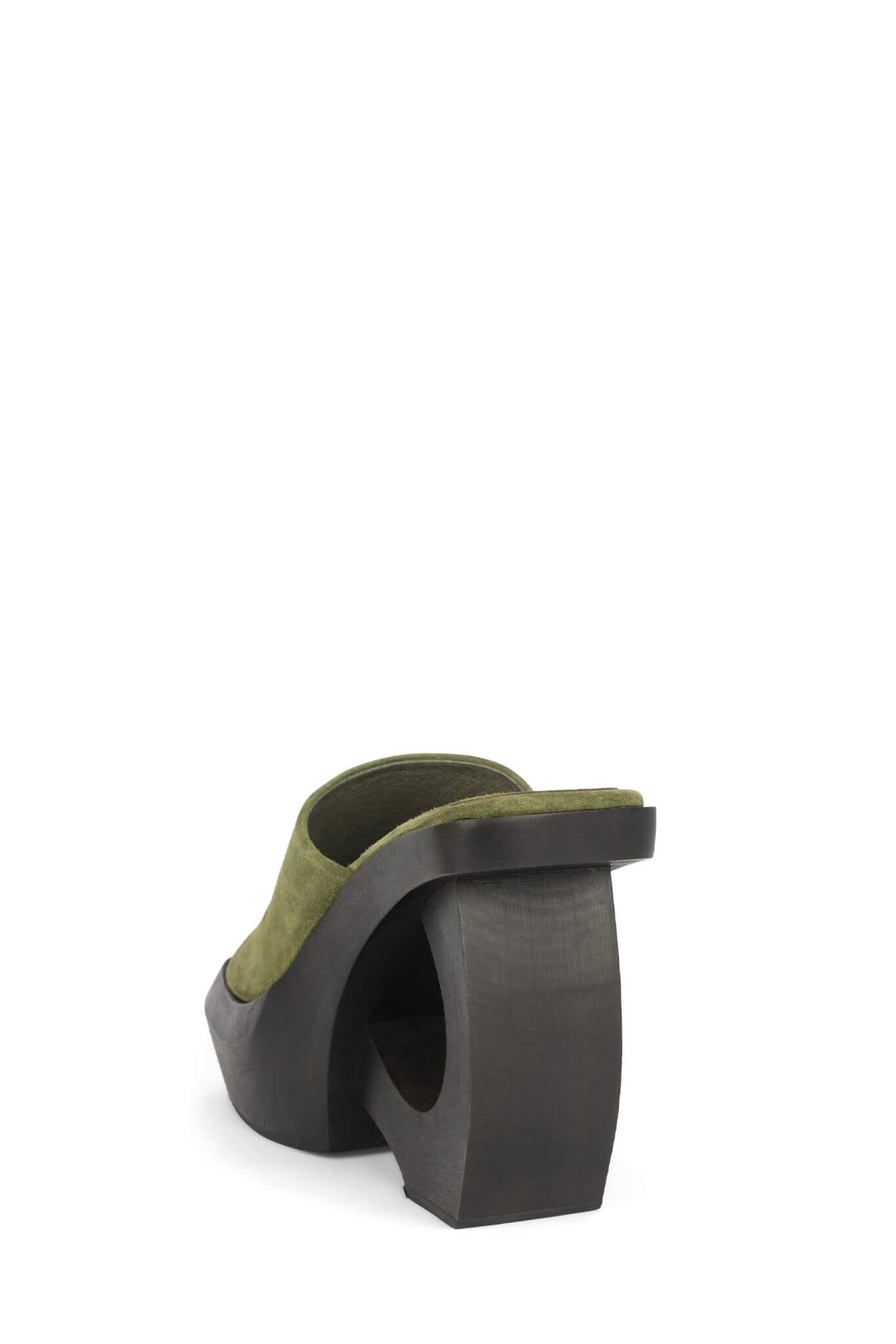 THE-IDOL Jeffrey Campbell Platform Sandal Olive Suede