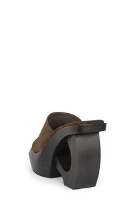THE-IDOL Jeffrey Campbell Platform Sandal Brown Suede