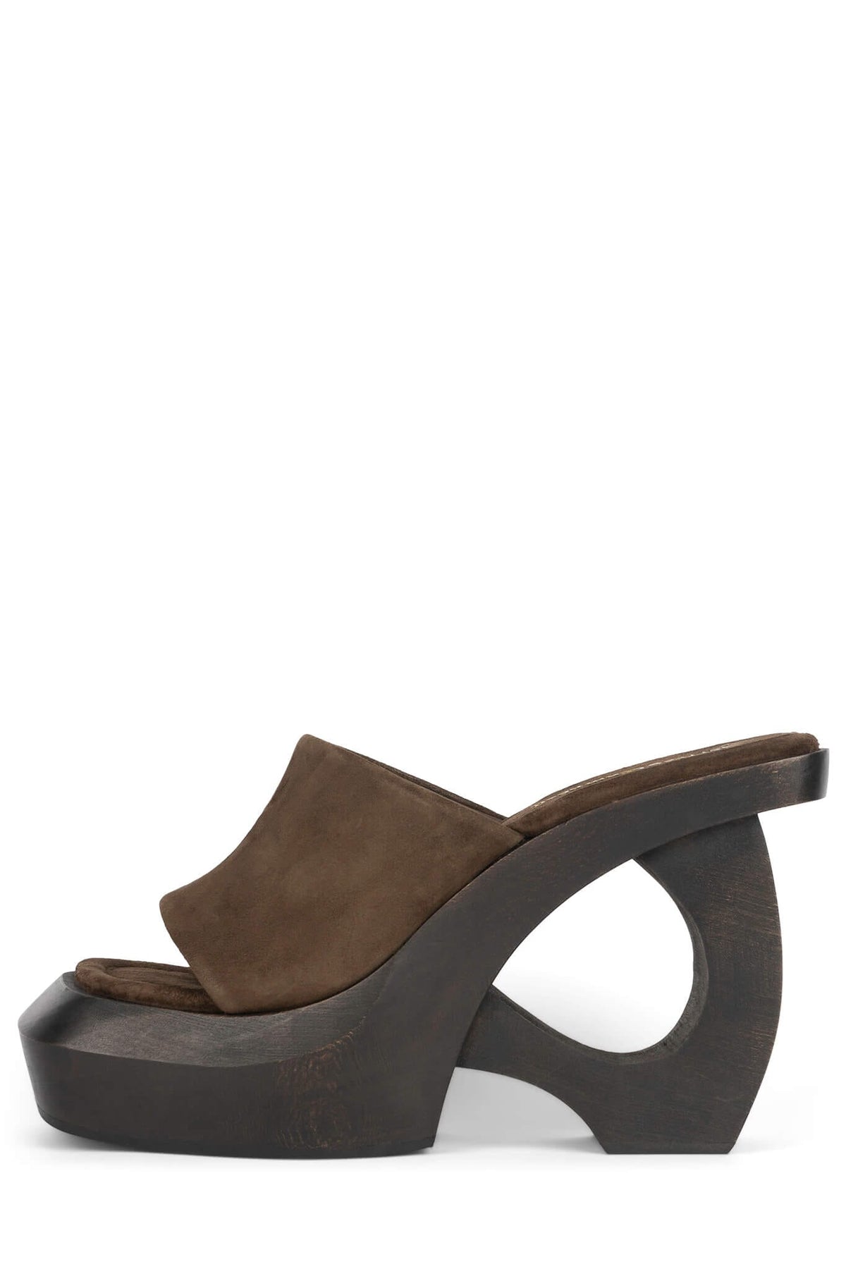 THE-IDOL Jeffrey Campbell Platform Sandal Brown Suede