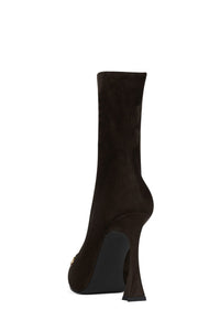 THE-STONE Jeffrey Campbell Ankle Boot Espresso Su Gold Tortoise