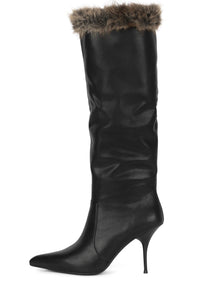 THERMAL Jeffrey Campbell Stiletto Boot Black Brown Combo_hover