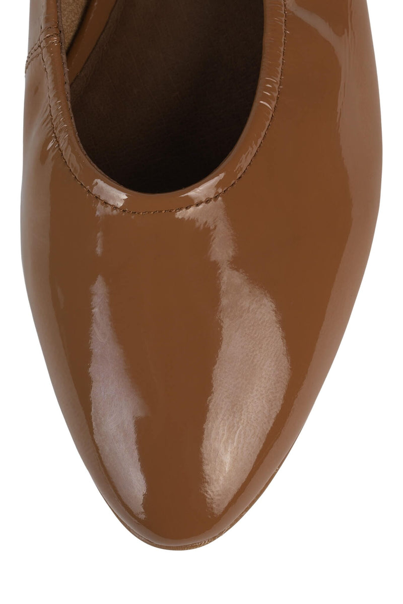 TIPPY-MB Jeffrey Campbell Ballerina Flat Natural Crinkle Patent Gold