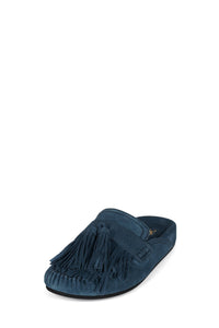 TOGGLE Flat Mule Blue Suede _hover