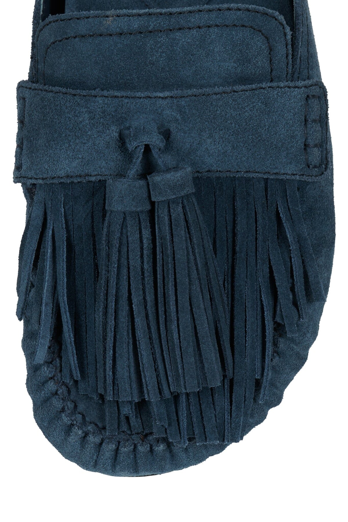 TOGGLE Flat Mule Blue Suede
