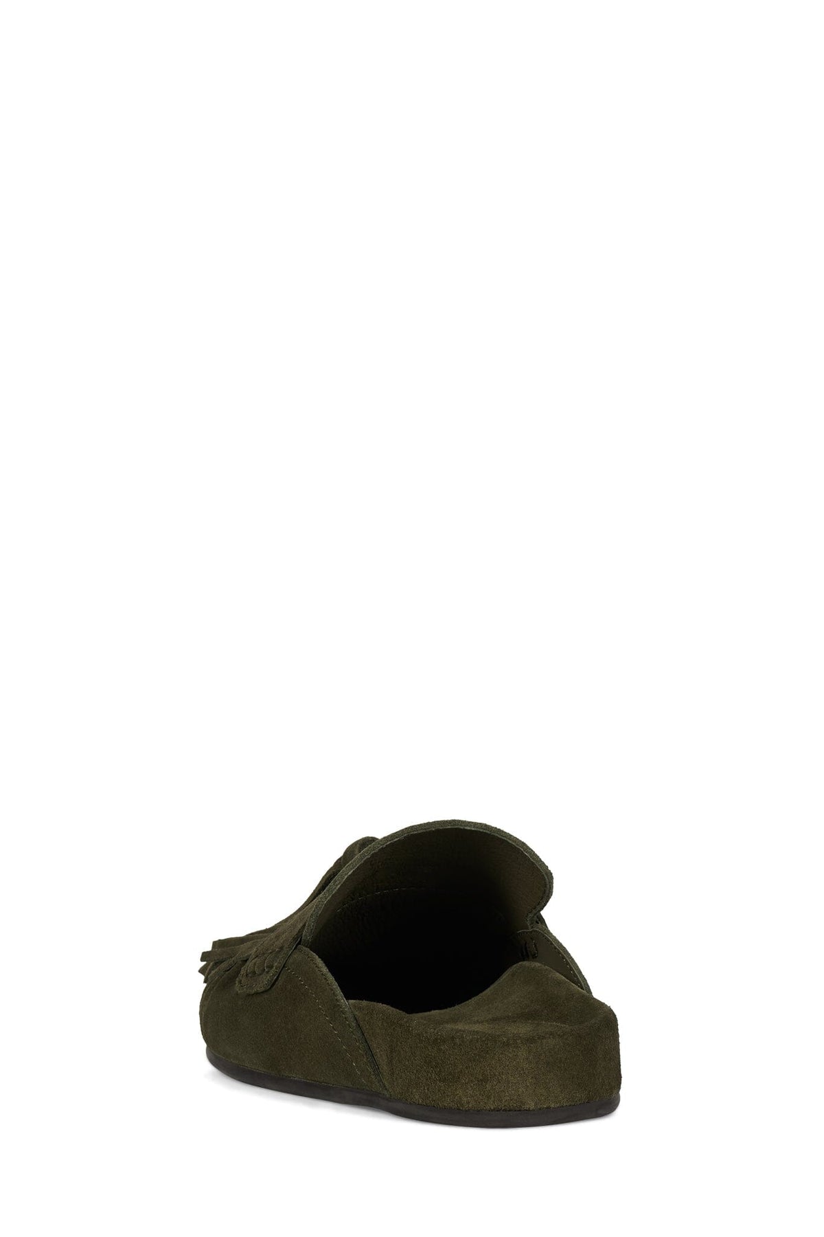 TOGGLE Flat Mule Khaki Suede